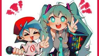 Boyfriend and Hatsune Miku are SIBLINGS? (Friday Night Funkin Comic Dub)