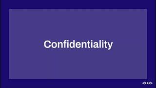 Confidentiality - Cyberiom