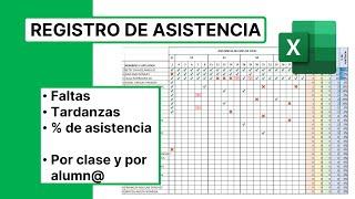 Cómo hacer un registro de asistencia en Excel paso a paso