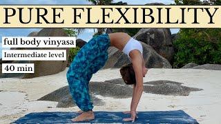 40 min Pure FLEXIBILITY Vinyasa Yoga for Full Body Stretch: Splits & Backbends (Intermediate level)