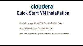 Cloudera Quickstart VM Software Installation on Windows
