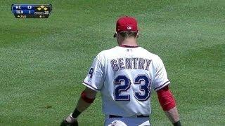 KC@TEX: Gentry's throw cuts down Butler at the dish