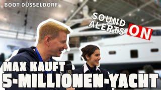 Max kauft 5-Millionen-Superyacht!? | Schradin Unterwegs (Boot Düsseldorf)