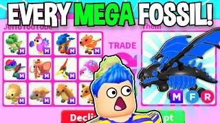 Trading EVERY *MEGA FOSSIL EGG PET* In Adopt Me AT ONCE!! Roblox Adopt Me Trading MEGA DINO TRADES