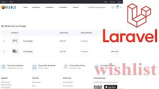 8 Shop with laravel 10 wishlist