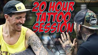 Tony Endured a 20 Hour Long Tattoo Session!