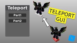 How to make a teleport gui | Roblox Studio