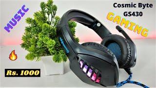 Cosmic Byte GS430 Gaming Headset Review, Mic Test | Best gaming headset under 1000