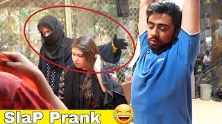 slap prank on Girl's | with Fake burkha girl | @AJAhsan