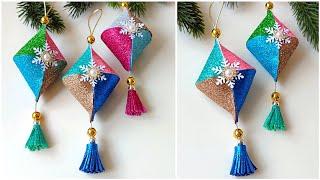 DIY Christmas decor  Christmas tree toys Christmas Ornaments Making from foamiran