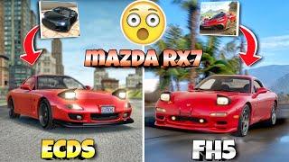 Mazda rx7|| in Extreme car driving simulator and Forza horizon 5||