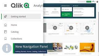 New Qlik Cloud - (Qlik Sense SaaS) Hub UI Change - Quick Demo - Navigation Panel Update