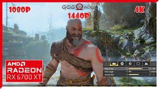 RX 6700XT GOD OF WAR 4K | 1440p | 1080p