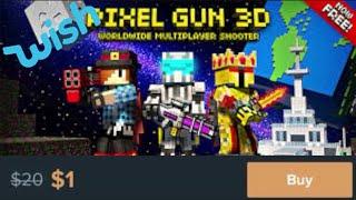 I Bought Pixel Gun 3D of Wish!!