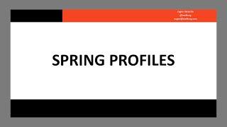 Spring Profiles