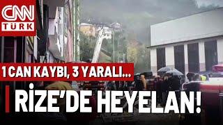 SON DAKİKA  Rize'de Heyelan! 1 Kişi Hayatını Kaybetti, 3 Yaralı...