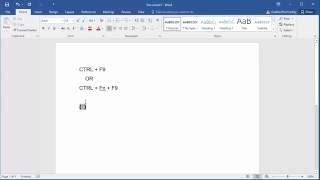 How to Insert Field Codes in to a document in Word 2016
