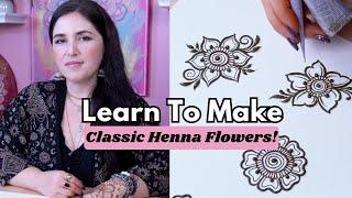 The Easiest Way To Draw A Henna Flower  Real-Time Henna Class