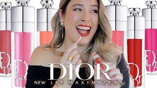 NEW DIOR LIP MAXIMIZER LIP PLUMPING GLOSSES SWATCHES and REVIEW | 12 Shades and ALL Finishes