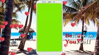 Green screen Mobile frame with motion background/no copyright/4K UHD