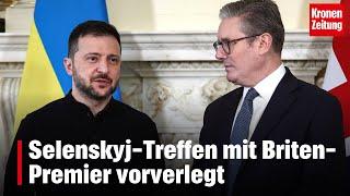 Selenskyj-Treffen mit Briten-Premier vorverlegt | krone.tv NEWS