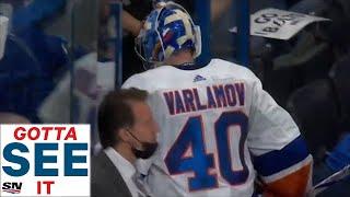 GOTTA SEE IT: Lightning Chase Semyon Varlamov From Game 5 After Third Goal In The First