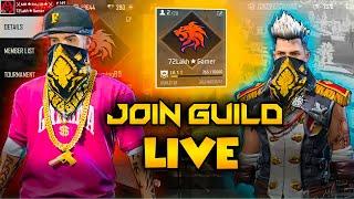 FF LIVE GUILD TEST GUILD FEST LIVE FREE FIRE V BADGE GUILD JOIN LIVE #2BGAMER​​#FREEFIRELIVE