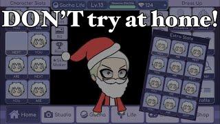 Creepy Santa Glitch In Gacha Life...