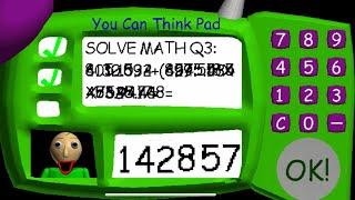 What Happens If You Type 142857 Into The 3rd Question | Baldi's Basics