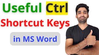 Keyboard Shortcut keys Used in MS Word (Hindi)