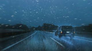 ️Highway Driving in Heavy Rain