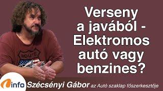 Verseny a javából - Elektromos autó vagy benzines gépjármű? Szécsényi Gábor, Inforádió, Aréna