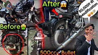 Old Classic Bullet Convert into New Standard 50,000₹ Modification in 500cc Bullet-one In India 