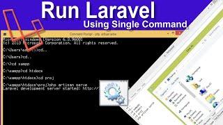 run laravel project using single command