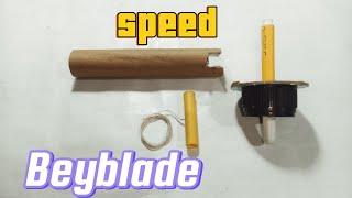 High speed Beyblade | how to make Beyblade with by launcher ️