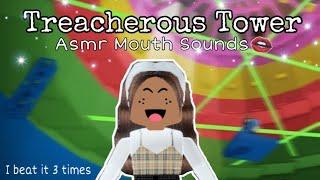 ASMR Roblox Treacherous Tower Pro!(MOUTH SOUNDS)