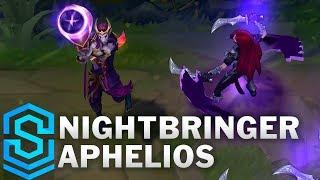 Nightbringer Aphelios Skin Spotlight - Pre-Release - League of Legends