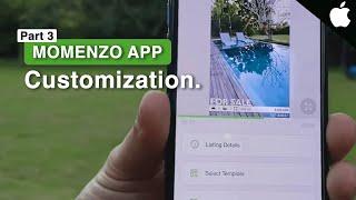 Step 3/3 (iPhone) - How to customise your listing videos with Momenzo App?