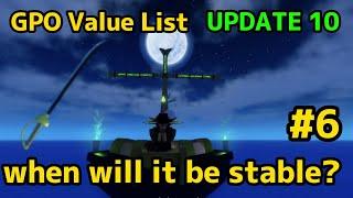 NEW GPO VALUE LIST UPDATE 10 #6 when will ACE be stable???