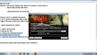 how to change language TO ENGLISH in NFS THE RUN [NO DOWNLOAD NEEDED]