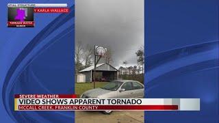 Video shows apparent tornado moving through Franklin County