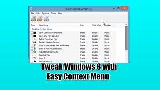 Tweak Windows 8 with Easy Context Menu