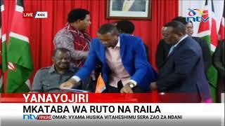 President Ruto and Former Prime Minister Raila Odinga officially sign political cooperation deal