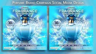 Perfume Social Media Post Design | Instagram Post Design | Social Media Banner Design In Photoshop