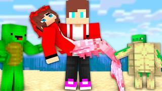 JJ SISTER IS A CUTE LITTLE MERMAID. MAIZEN : JJ and  Mikey In Minecraft Animation