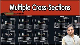 How to Draw Multiple Cross Section Civil 3D Tutorial