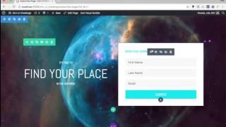 Divi UI Challenge #10 - Subscribe Page