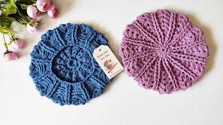 Cum Croșetăm beretă Antonia( tutorial pas cu pas)#crocheted #knitting #handmade