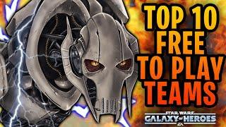 Top 10 Best Low Gear, Non-Legendary Teams for Free-To-Play Players 2023 | Galaxy of Heroes