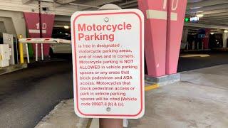 Motorcycle Parking Rules At LAX Los Angeles Airport - Free Parking